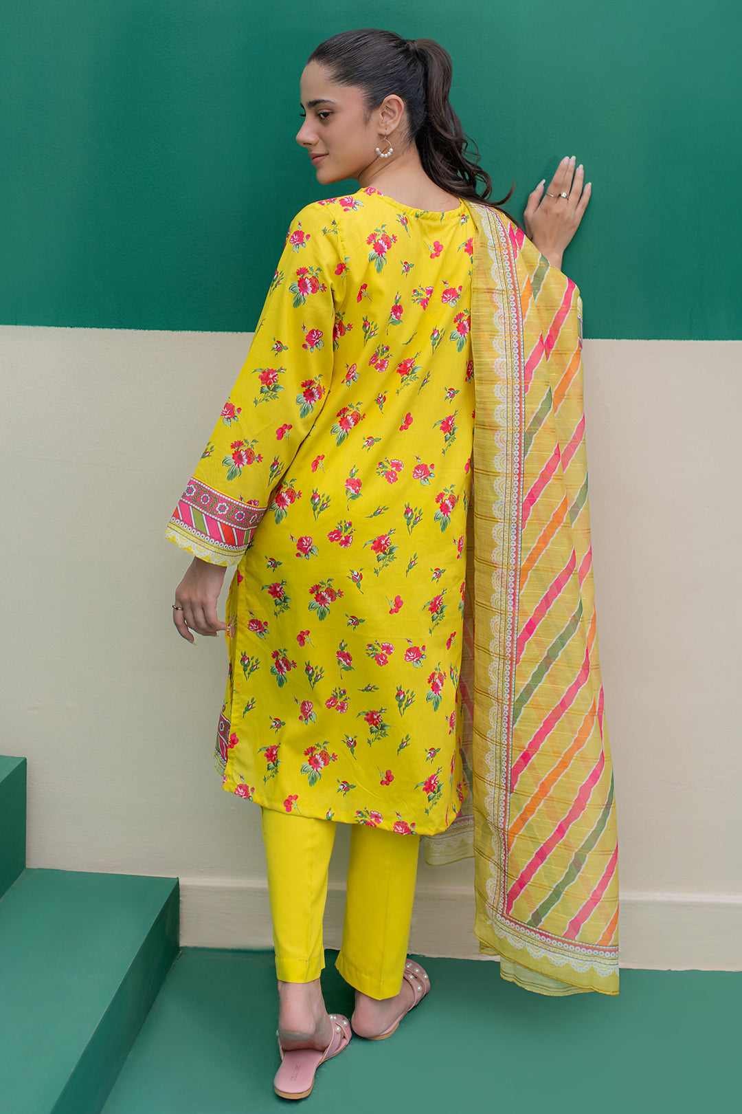Zellbury | Summer Pret | Kurta Dupatta Trouser - 2111 -  Zellbury Women Essential Pret - Original Designer Dress - House of Maryam