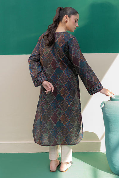 Zellbury | Winter Pret | Kurta - 3042 -  Zellbury Women Essential Pret - Original Designer Dress - House of Maryam
