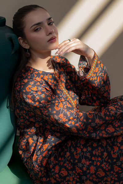 Zellbury | Winter Pret | Kurta - 3043 -  Zellbury Women Essential Pret - Original Designer Dress - House of Maryam