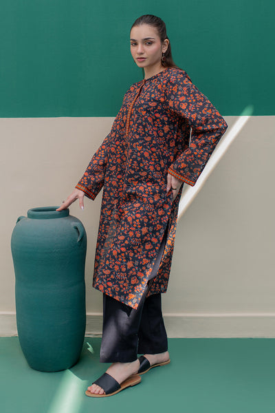 Zellbury | Winter Pret | Kurta - 3043 -  Zellbury Women Essential Pret - Original Designer Dress - House of Maryam