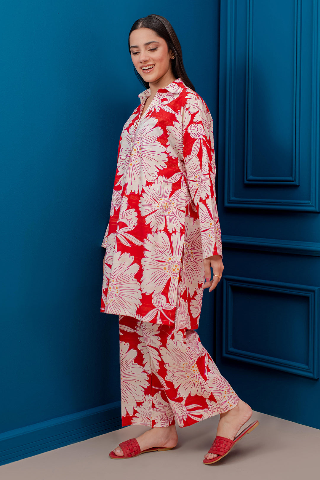 Zellbury | Winter Pret | Kurta Trouser - 2984 -  Zellbury Women Essential Pret - Original Designer Dress - House of Maryam