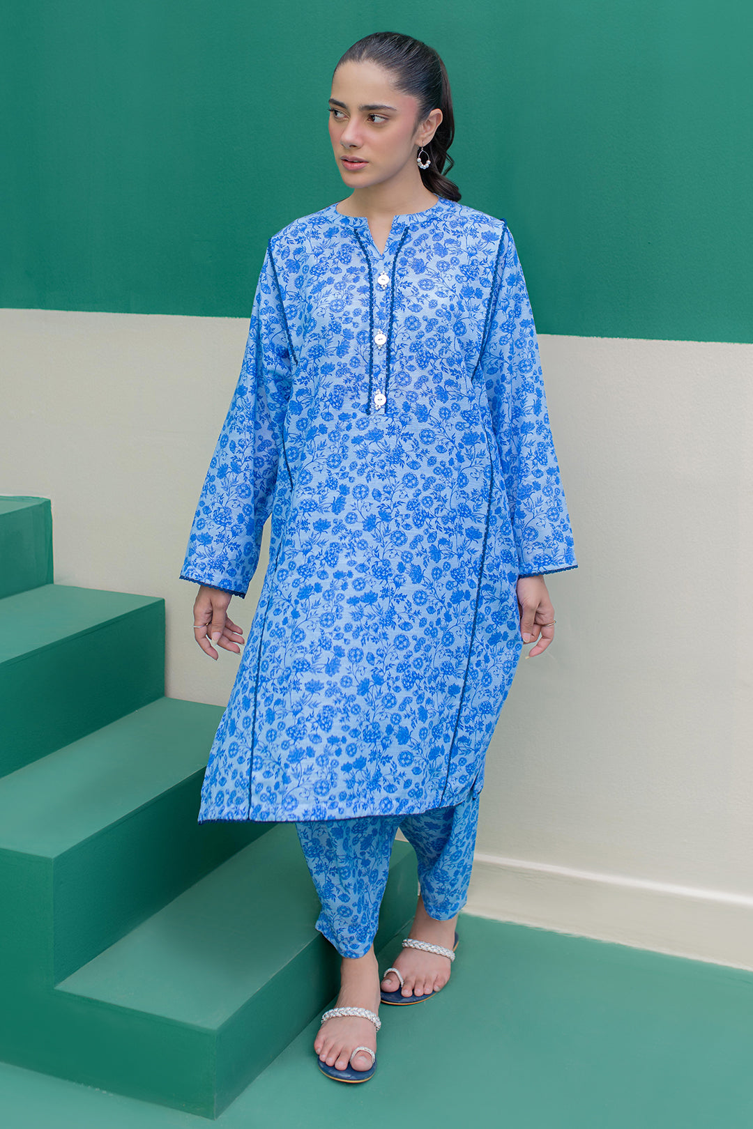 Zellbury | Winter Pret | Kurta Trouser - 3062 -  Zellbury Women Essential Pret - Original Designer Dress - House of Maryam