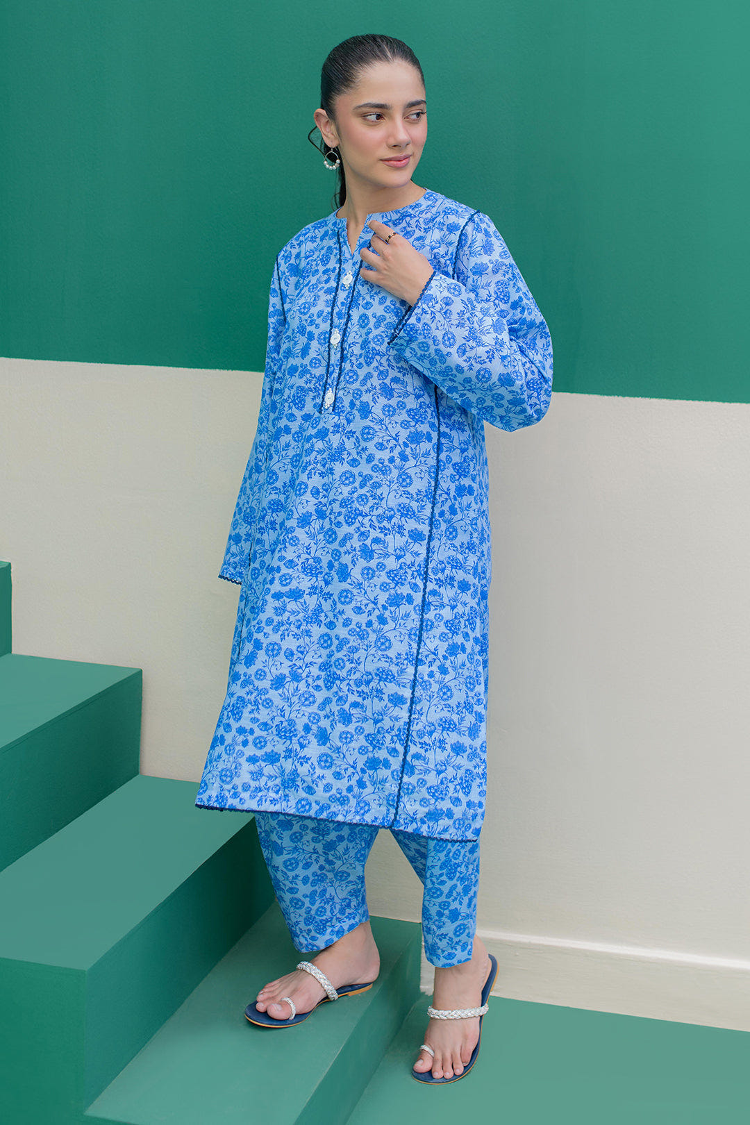 Zellbury | Winter Pret | Kurta Trouser - 3062 -  Zellbury Women Essential Pret - Original Designer Dress - House of Maryam