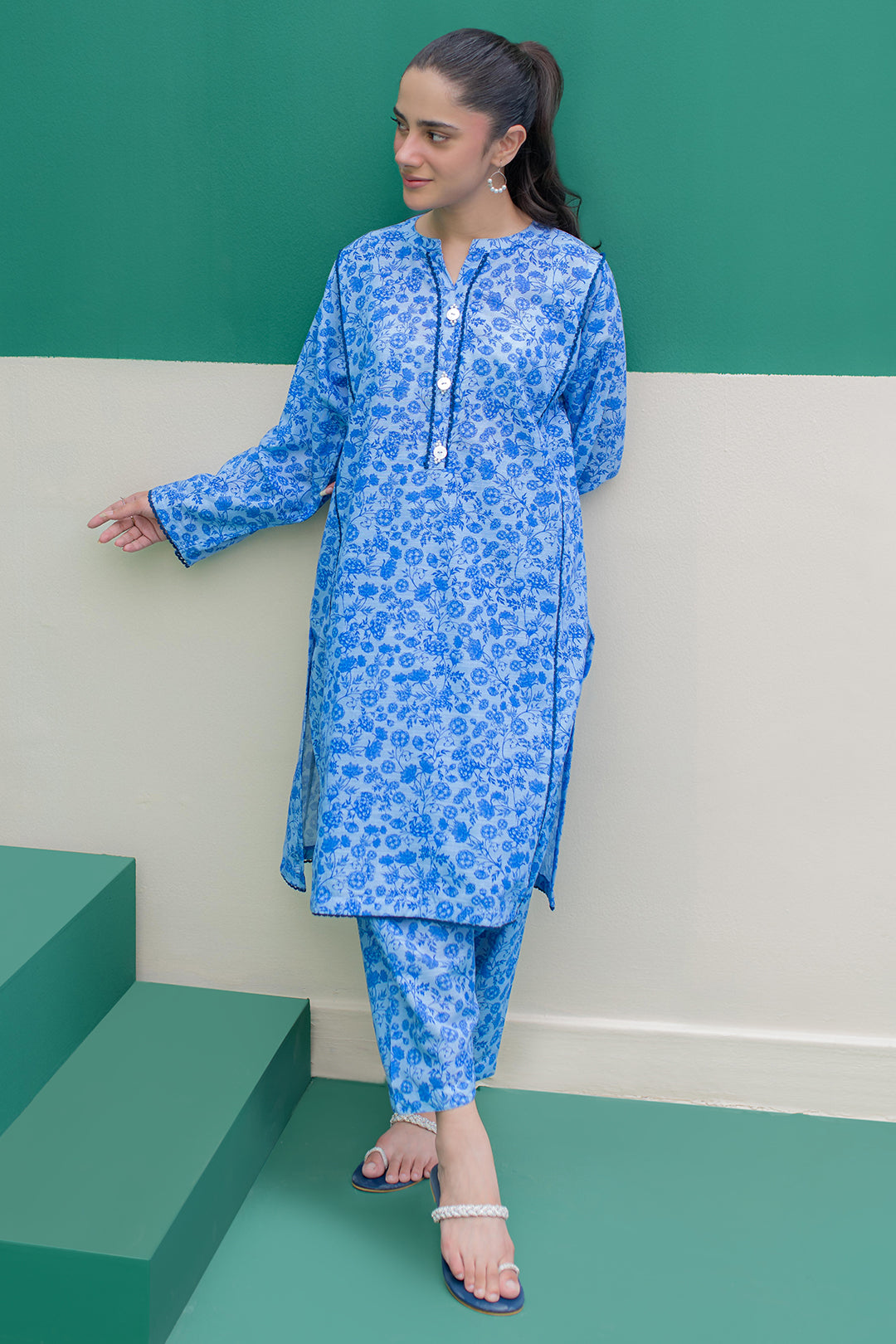 Zellbury | Winter Pret | Kurta Trouser - 3062 -  Zellbury Women Essential Pret - Original Designer Dress - House of Maryam