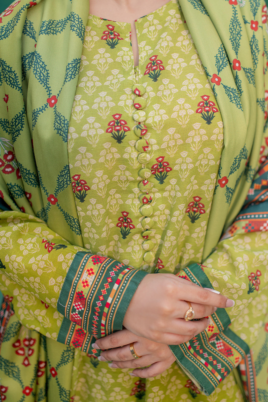 Zellbury | Winter Pret | Kurta Shawl Trouser - 2943 -  Zellbury Women Essential Pret - Original Designer Dress - House of Maryam