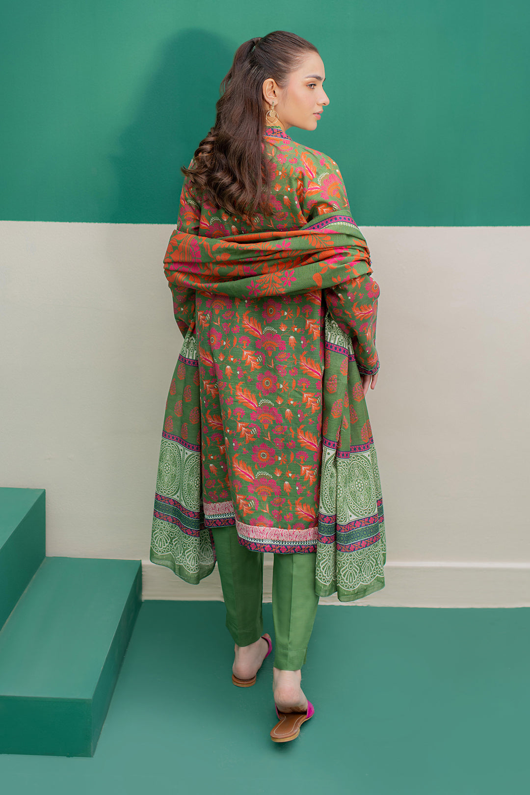 Zellbury | Winter Pret | Kurta Dupatta Trouser - 3088 -  Zellbury Women Essential Pret - Original Designer Dress - House of Maryam