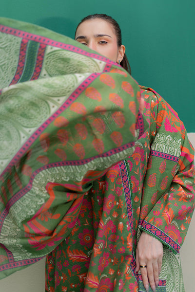 Zellbury | Winter Pret | Kurta Dupatta Trouser - 3088 -  Zellbury Women Essential Pret - Original Designer Dress - House of Maryam