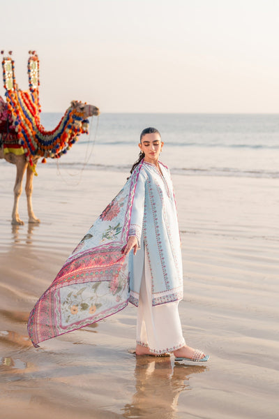 Xenia Formals | Summer Away 25 | WINKLE-Brand:Xenia Formals-Type:Ladies Clothes-Sky Blue-Lawn-House of Maryam- Buy in UK, USA