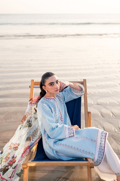 Xenia Formals | Summer Away 25 | WINKLE-Brand:Xenia Formals-Type:Ladies Clothes-Sky Blue-Lawn-House of Maryam- Buy in UK, USA