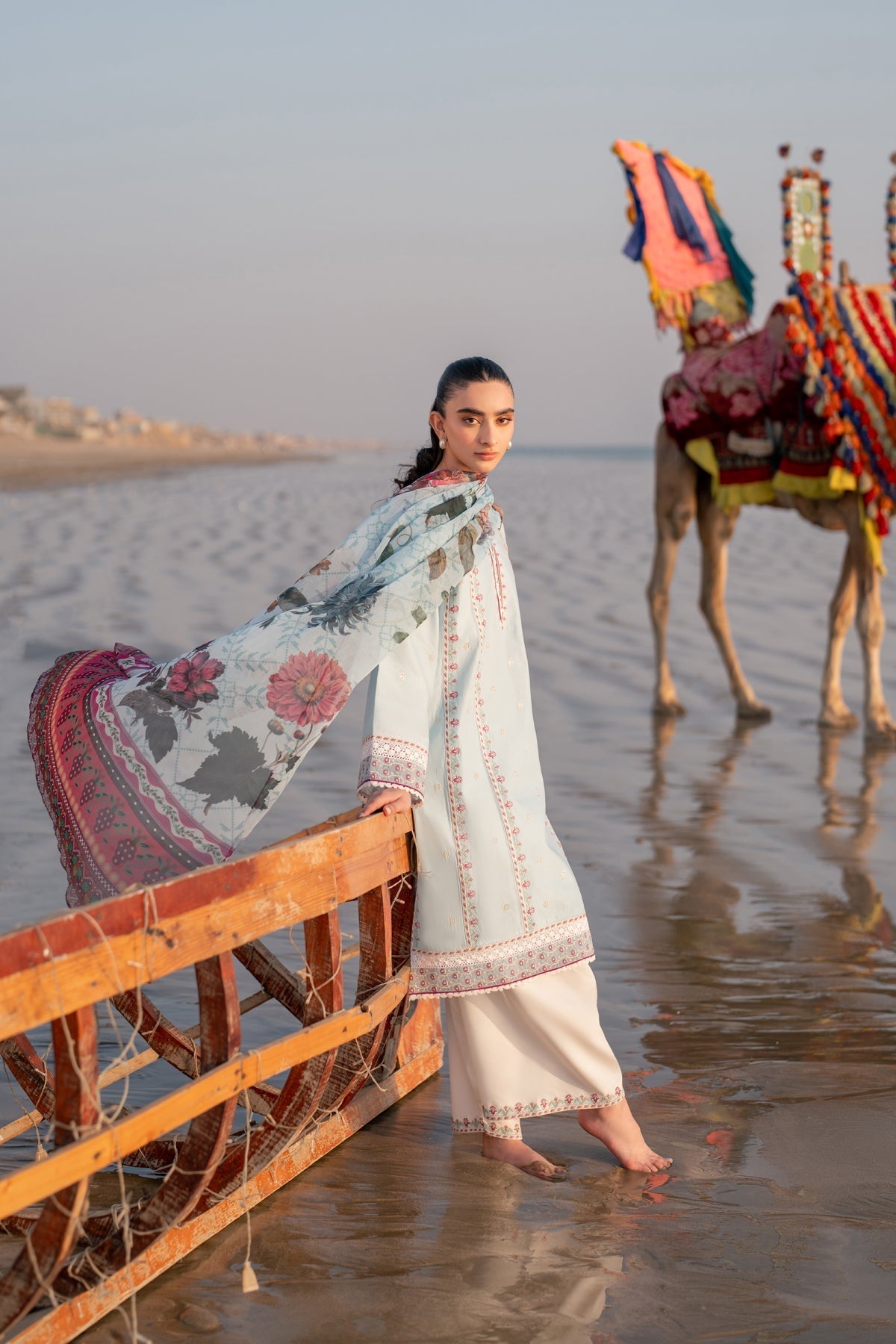 Xenia Formals | Summer Away 25 | WINKLE-Brand:Xenia Formals-Type:Ladies Clothes-Sky Blue-Lawn-House of Maryam- Buy in UK, USA