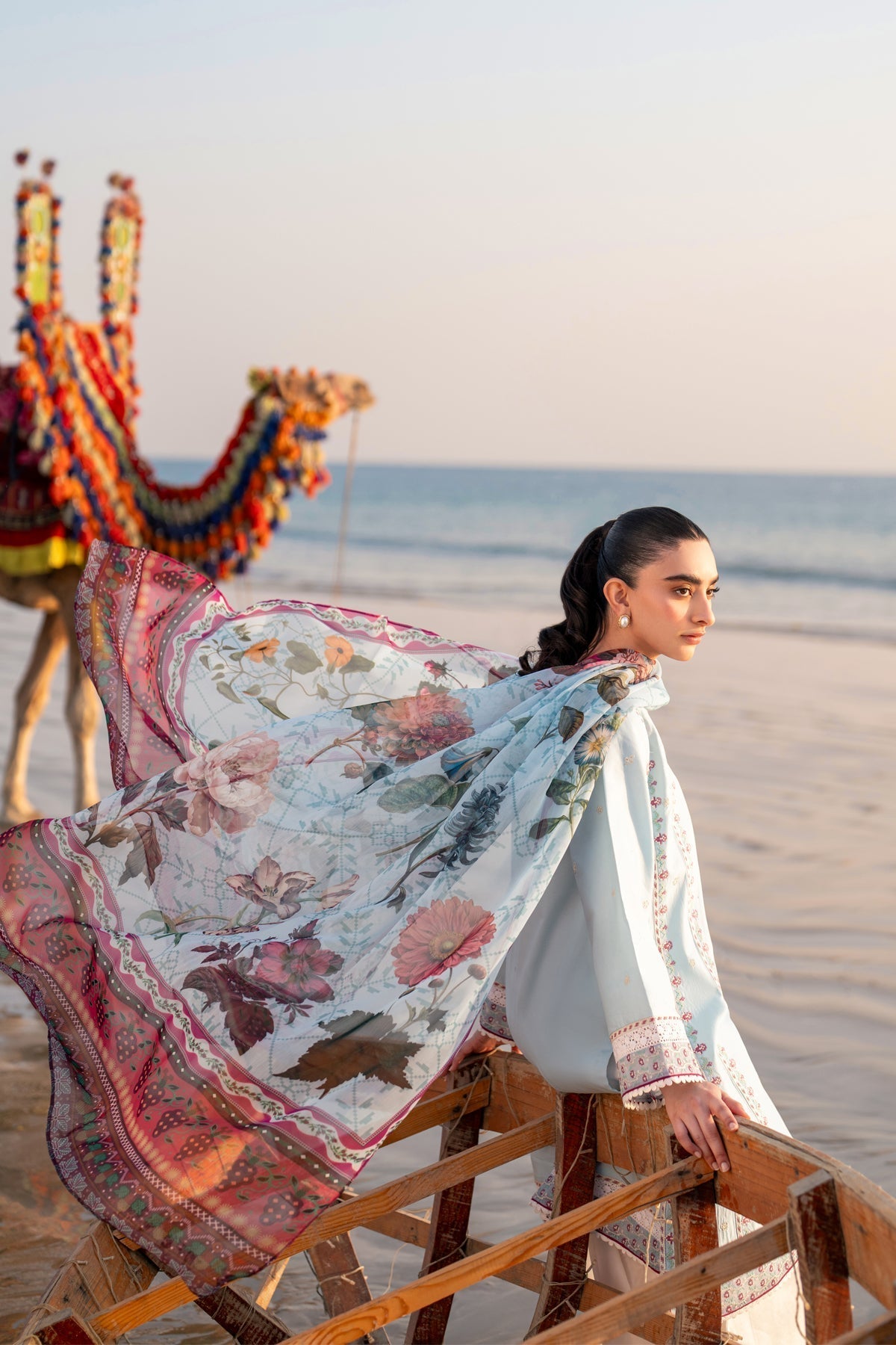 Xenia Formals | Summer Away 25 | WINKLE-Brand:Xenia Formals-Type:Ladies Clothes-Sky Blue-Lawn-House of Maryam- Buy in UK, USA