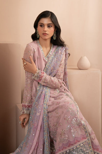 Xenia Formals | Zaeva Formals | FARIDA-Brand:Xenia Formals-Type:Ladies Clothes-Pink-Chiffon-House of Maryam- Buy in UK, USA