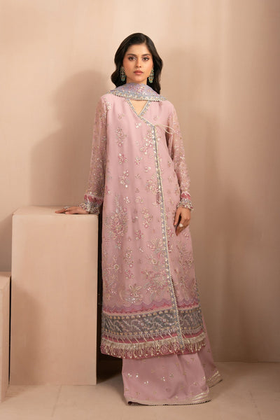 Xenia Formals | Zaeva Formals | FARIDA-Brand:Xenia Formals-Type:Ladies Clothes-Pink-Chiffon-House of Maryam- Buy in UK, USA