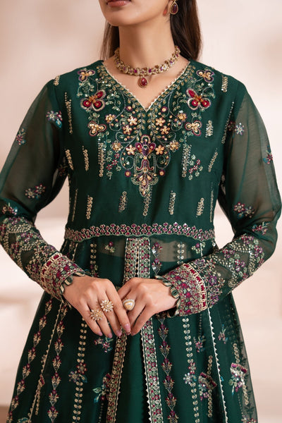 Xenia Formals | Zaeva Formals | LAZEH-Brand:Xenia Formals-Type:Ladies Clothes-Bottle Green-Chiffon-House of Maryam- Buy in UK, USA