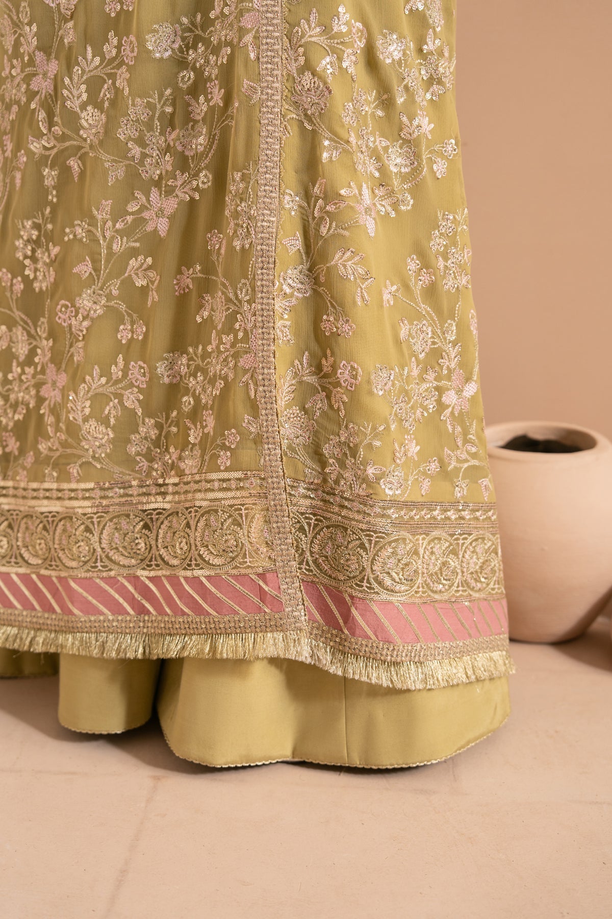 Xenia Formals | Zaeva Formals | NIVVI-Brand:Xenia Formals-Type:Ladies Clothes-Mustard-Chiffon-House of Maryam- Buy in UK, USA