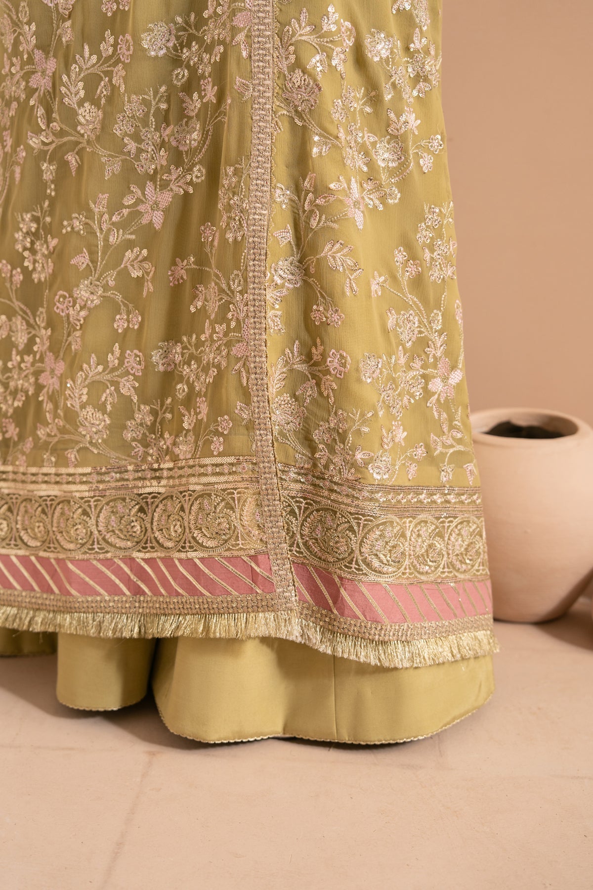 Xenia Formals | Zaeva Formals | NIVVI-Brand:Xenia Formals-Type:Ladies Clothes-Mustard-Chiffon-House of Maryam- Buy in UK, USA