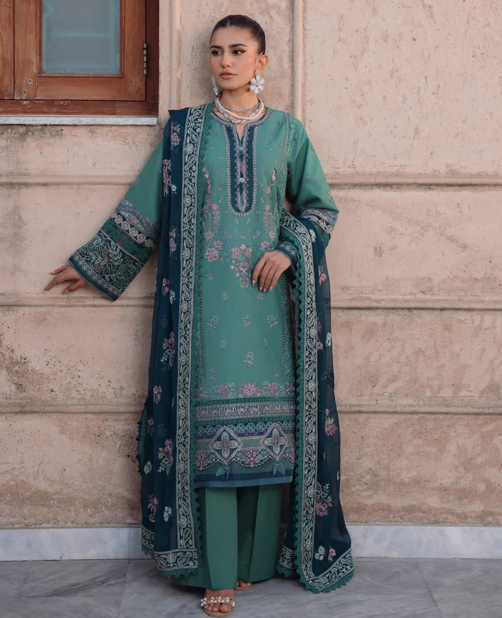 Xenia Formals | Lawn Collection 24 | Zevah -  Xenia Formals Luxury - Original Designer Dress - House of Maryam