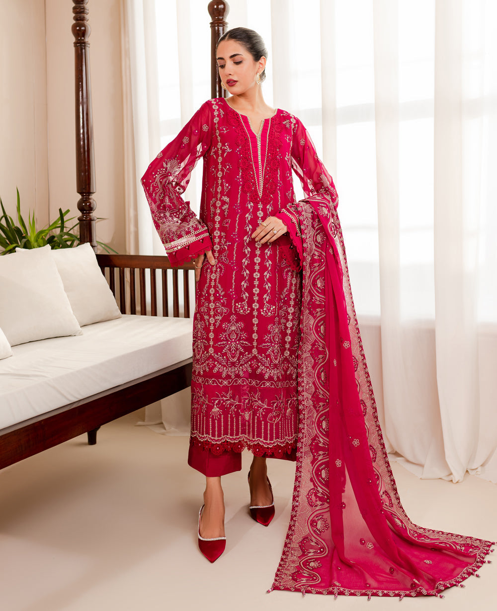 Xenia Formals | Ready To Wear Dresses | ROSY BLOOM by Designer Xenia Formals - House of Maryam - Pakistani Designer Ethnic Wear in {{ shop.shopifyCountryName }}