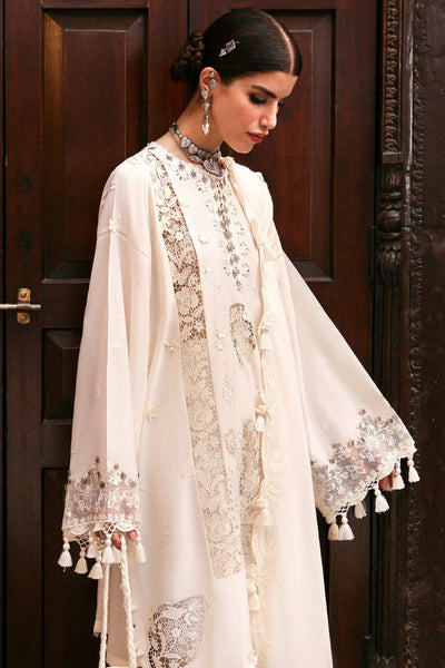 Zaha | Festive Lawn 25 | GULBAHAR (ZF-25-02)-Brand:Zaha-Type:Ladies Clothes-Beige-Lawn-House of Maryam- Buy in UK, USA