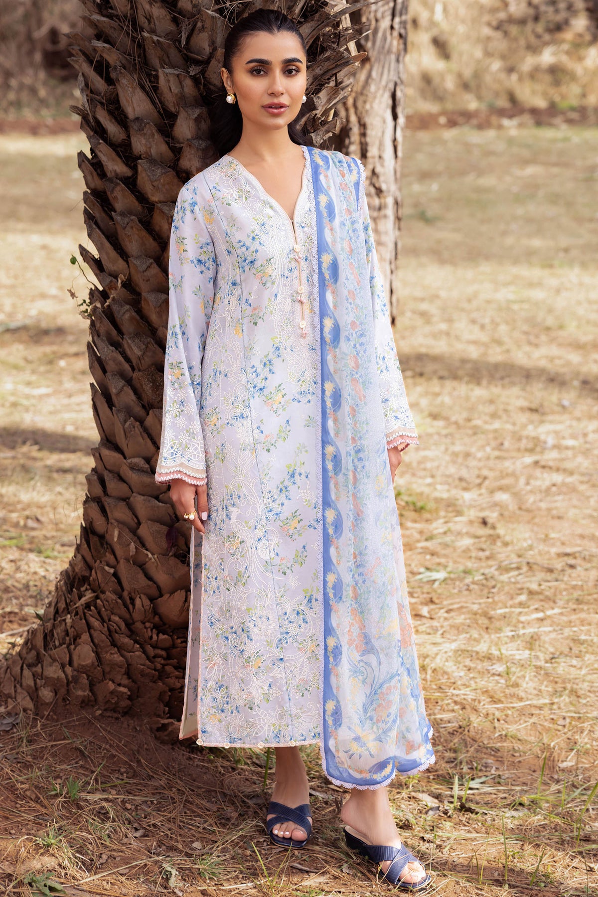 Zaha | Lawn 24 | AYSEL (ZL24-03 B) -  Zaha Luxury - Original Designer Dress - House of Maryam