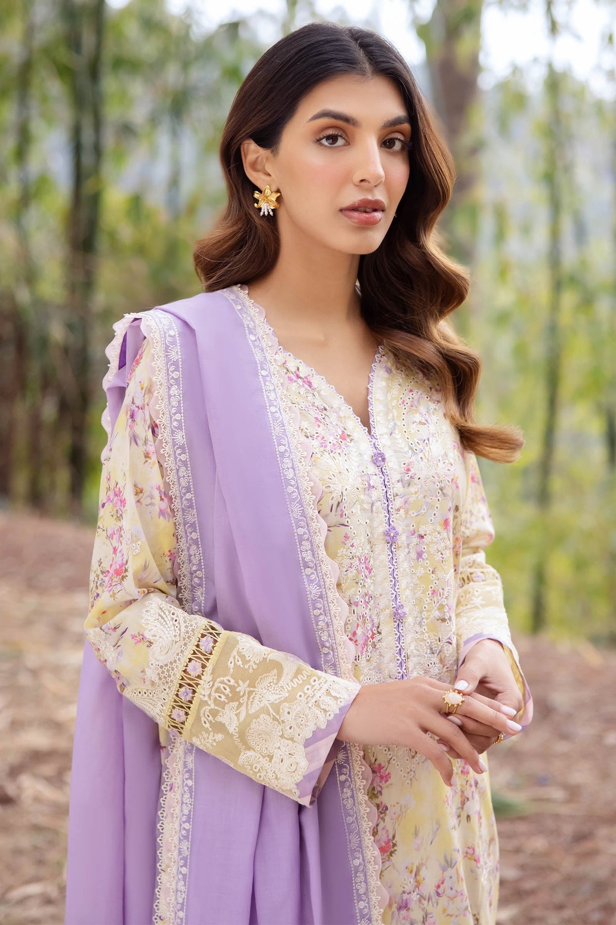 Zaha | Lawn 24 | SEZEM (ZL24-13 A) -  Zaha Luxury - Original Designer Dress - House of Maryam