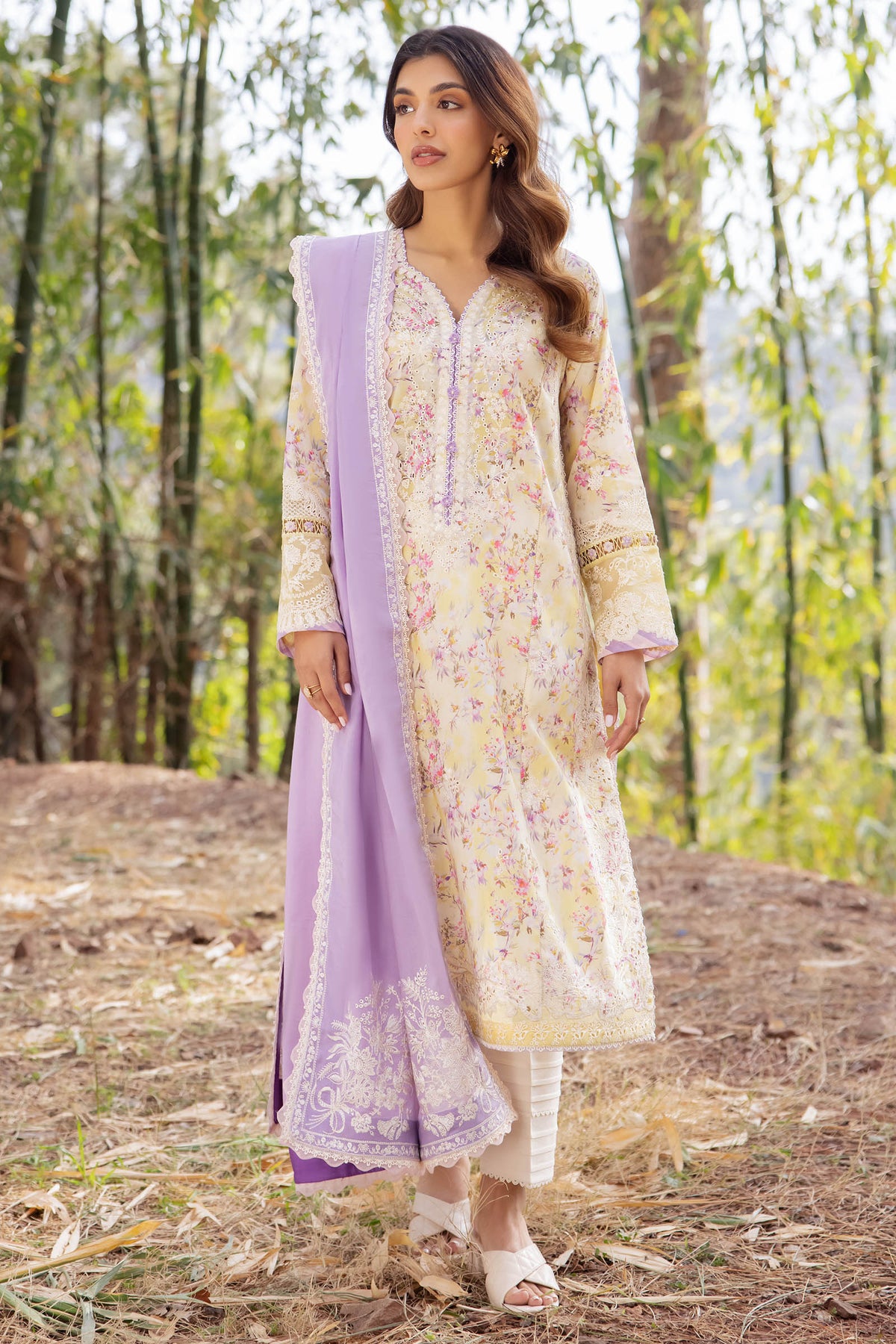 Zaha | Lawn 24 | SEZEM (ZL24-13 A) -  Zaha Luxury - Original Designer Dress - House of Maryam
