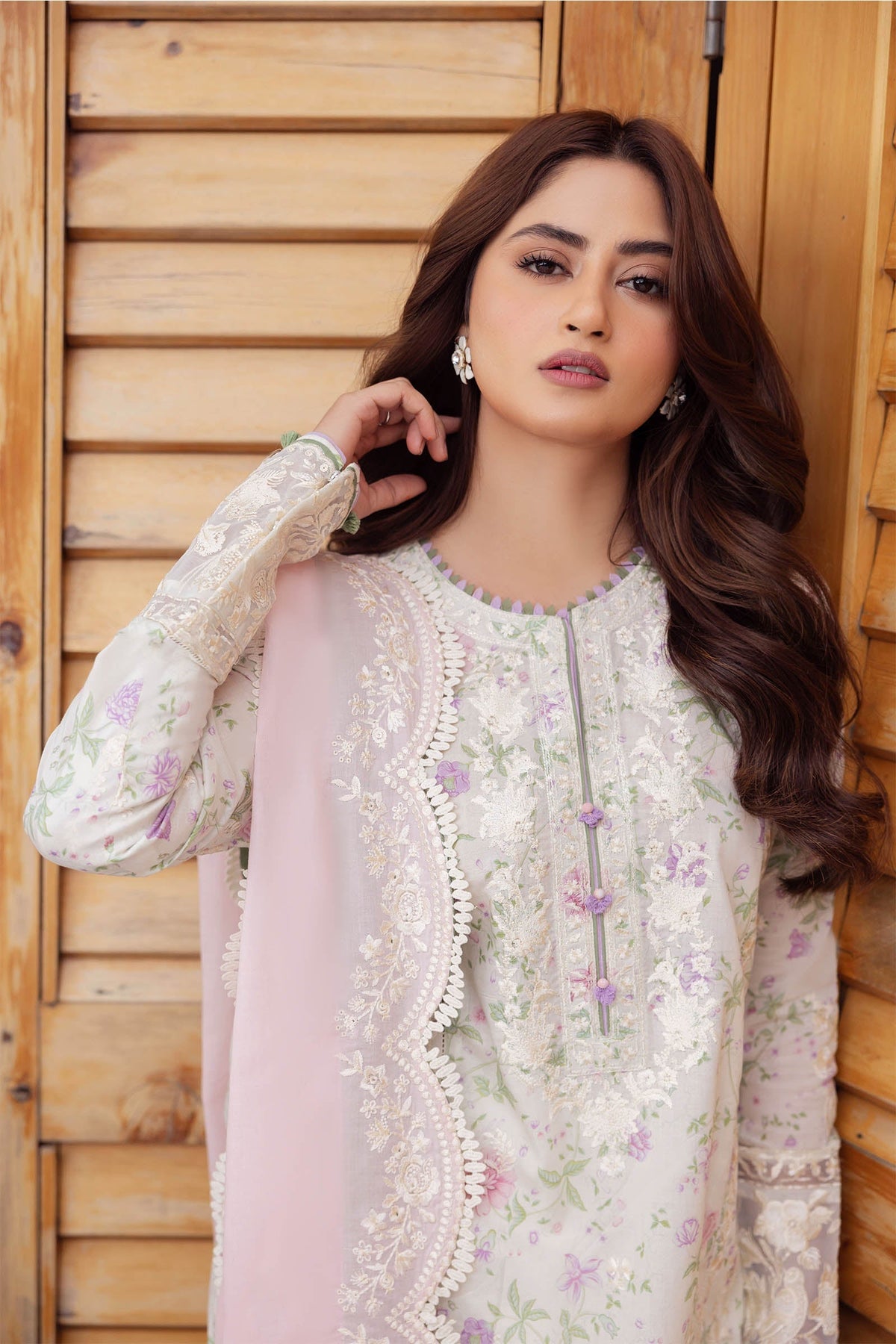 Zaha | Lawn 24 | LEYLA (ZL24-12 B) -  Zaha Luxury - Original Designer Dress - House of Maryam