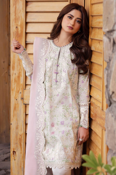 Zaha | Lawn 24 | LEYLA (ZL24-12 B) -  Zaha Luxury - Original Designer Dress - House of Maryam