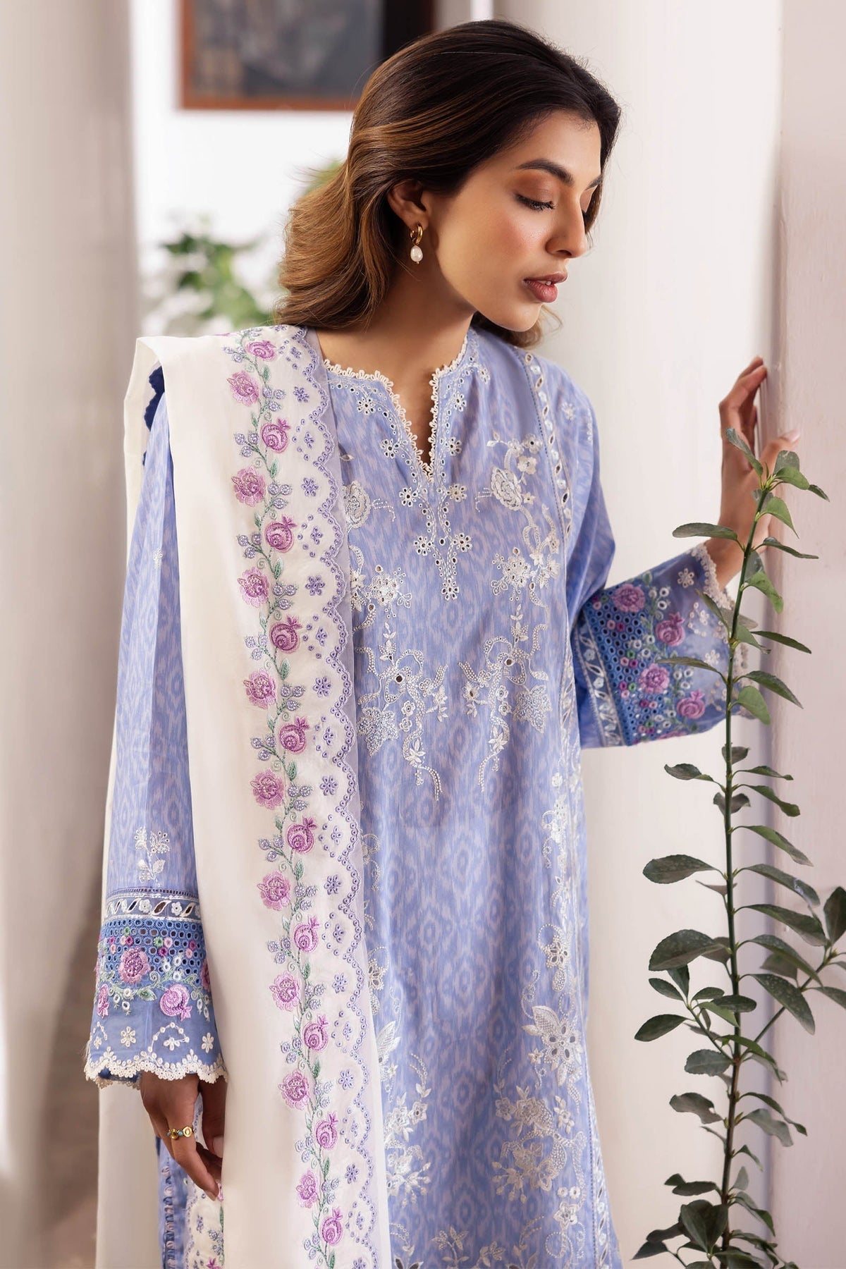 Zaha | Lawn 24 | NARINA (ZL24-15 B) -  Zaha Luxury - Original Designer Dress - House of Maryam