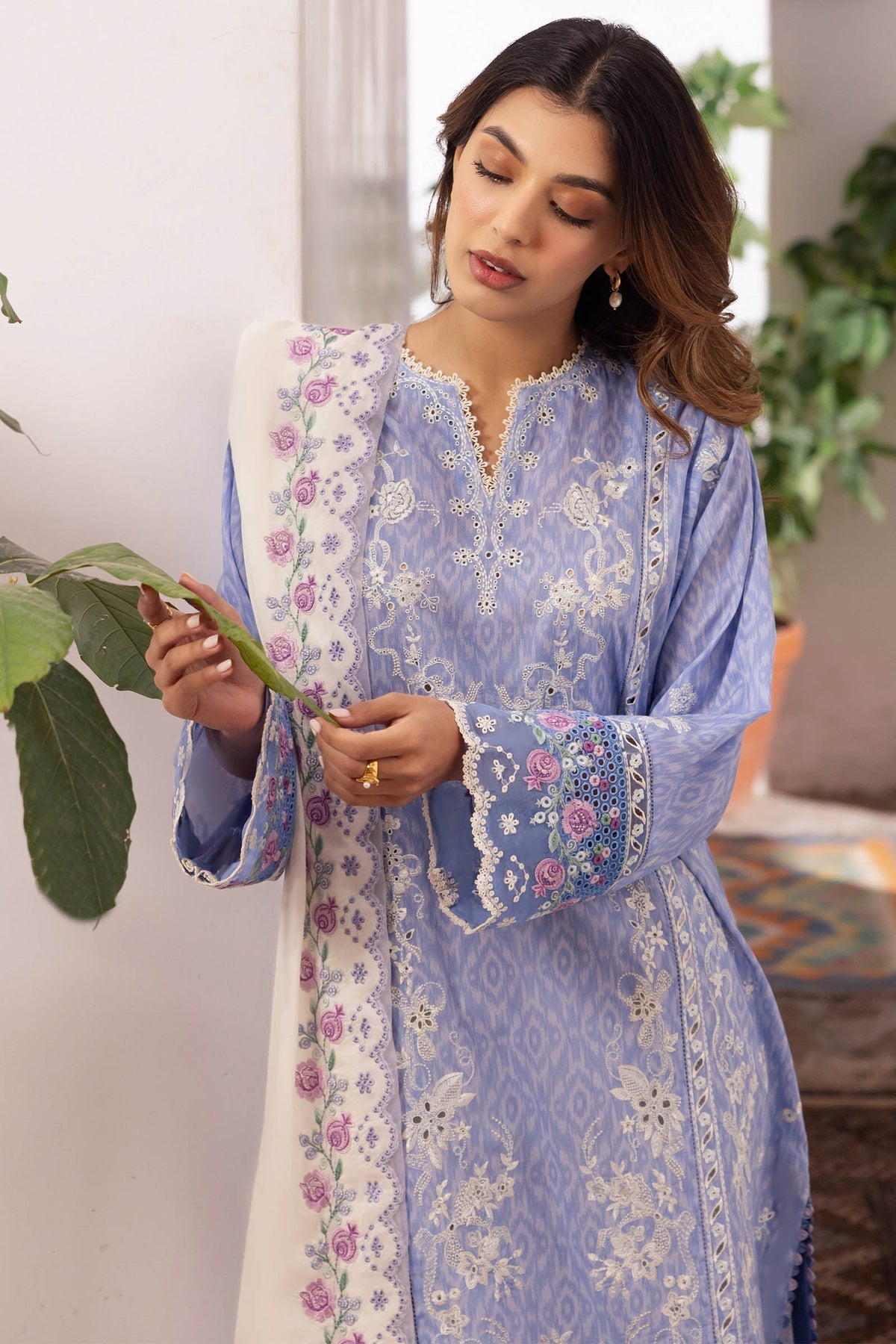 Zaha | Lawn 24 | NARINA (ZL24-15 B) -  Zaha Luxury - Original Designer Dress - House of Maryam