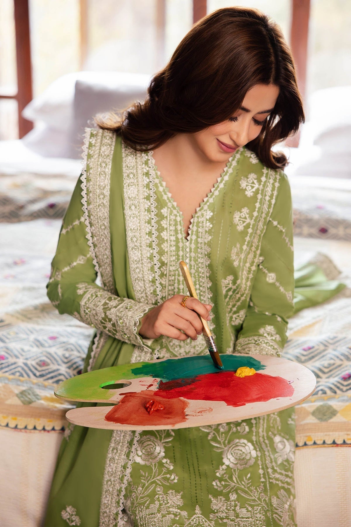 Zaha | Lawn 24 | ZEL (ZL24-08 A) -  Zaha Luxury - Original Designer Dress - House of Maryam