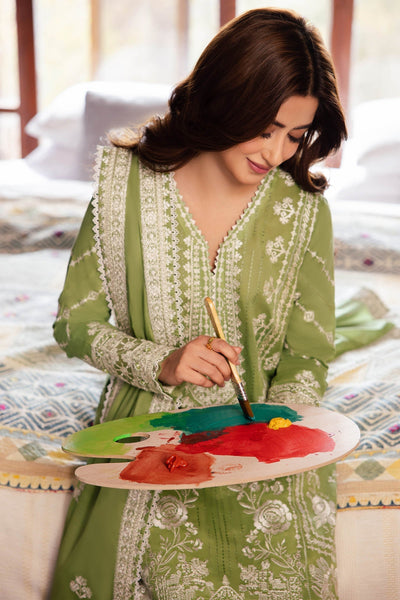 Zaha | Lawn 24 | ZEL (ZL24-08 A) -  Zaha Luxury - Original Designer Dress - House of Maryam