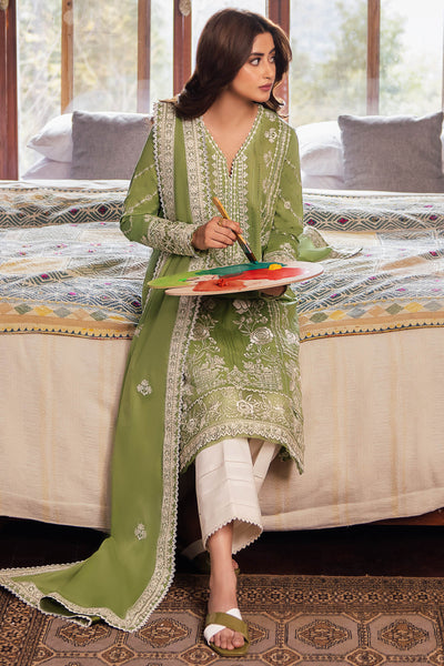 Zaha | Lawn 24 | ZEL (ZL24-08 A) -  Zaha Luxury - Original Designer Dress - House of Maryam