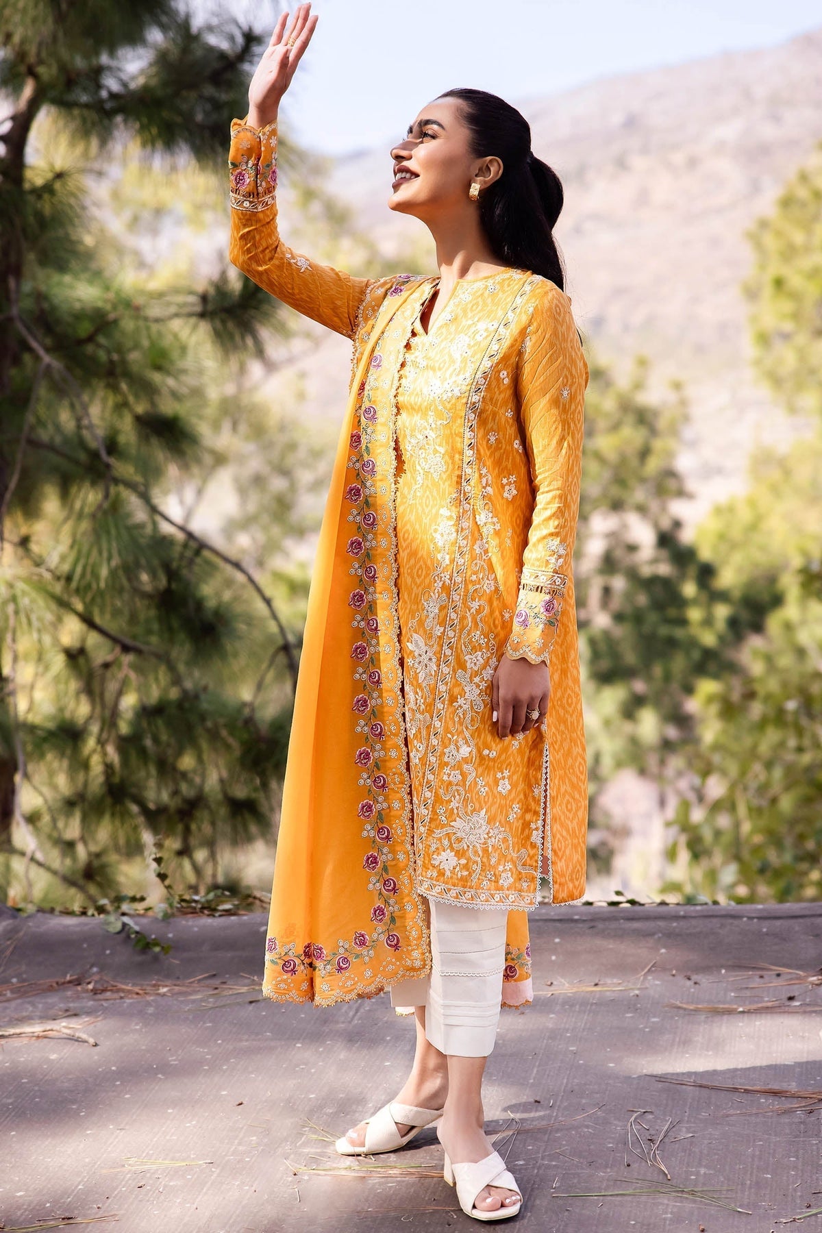 Zaha | Lawn 24 | NARINA (ZL24-15 A) -  Zaha Luxury - Original Designer Dress - House of Maryam