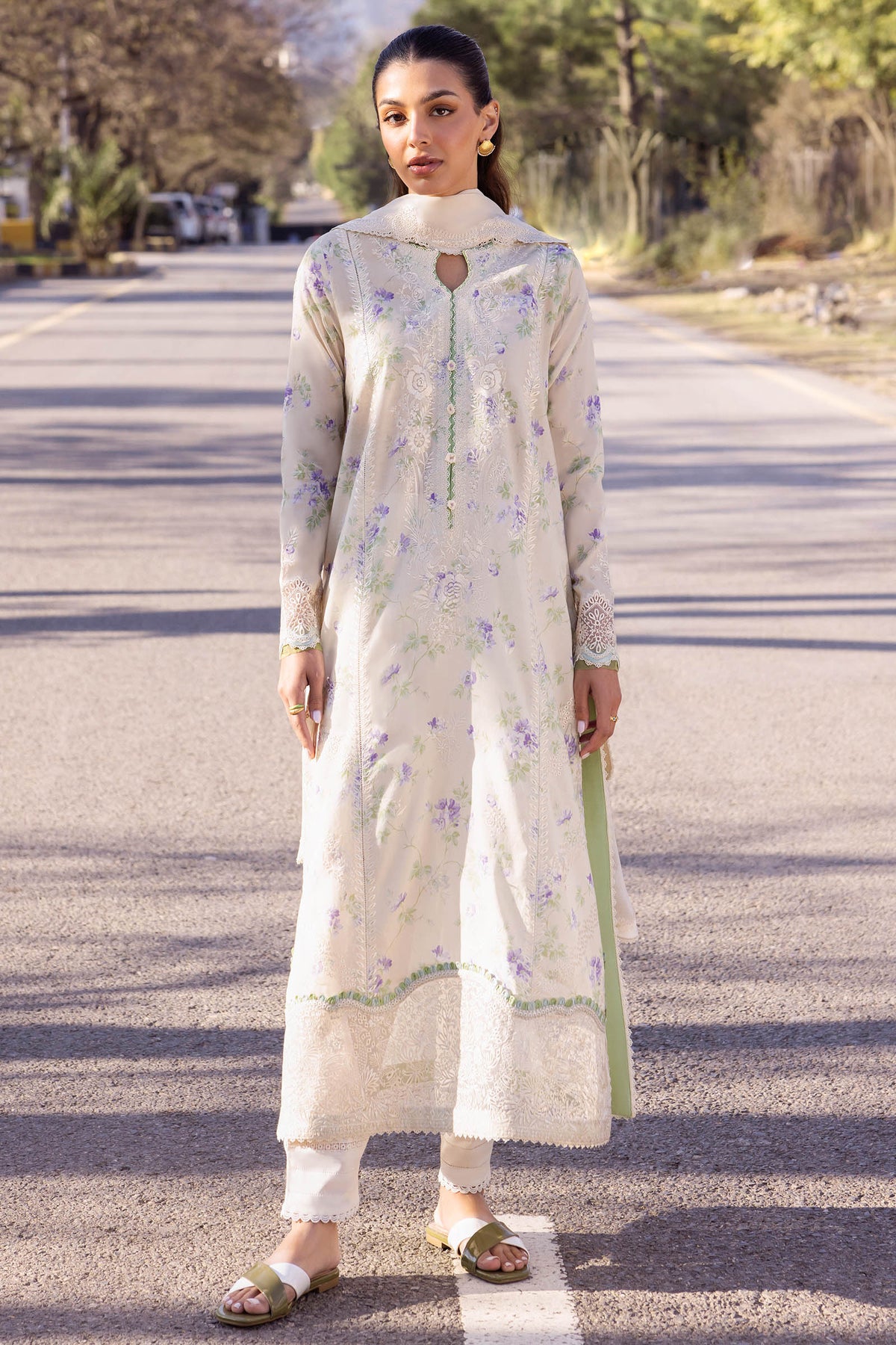 Zaha | Lawn 24 | ASEMA (ZL24-04 B) -  Zaha Luxury - Original Designer Dress - House of Maryam