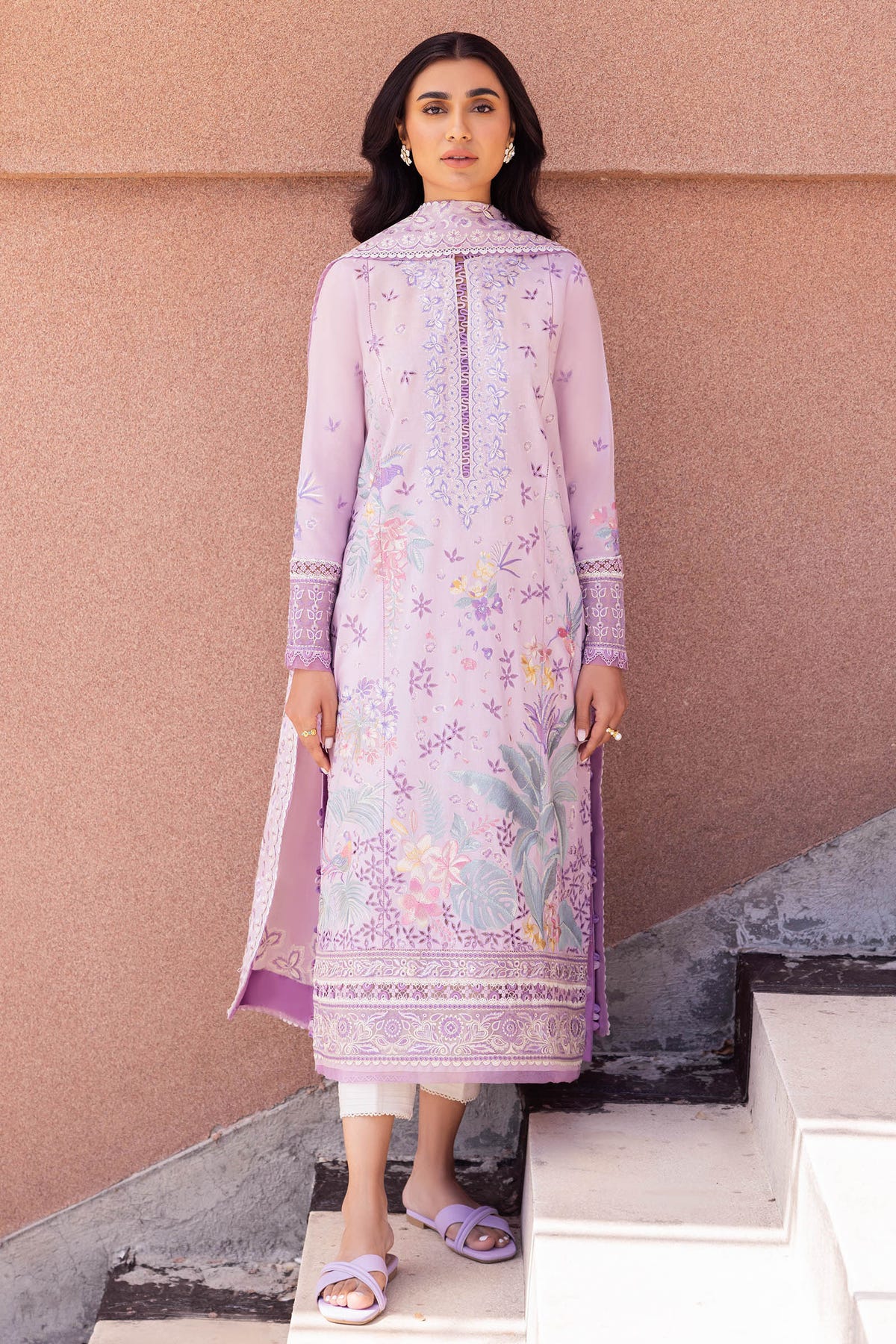 Zaha | Lawn 24 | ELA (ZL24-01 A) -  Zaha Luxury - Original Designer Dress - House of Maryam