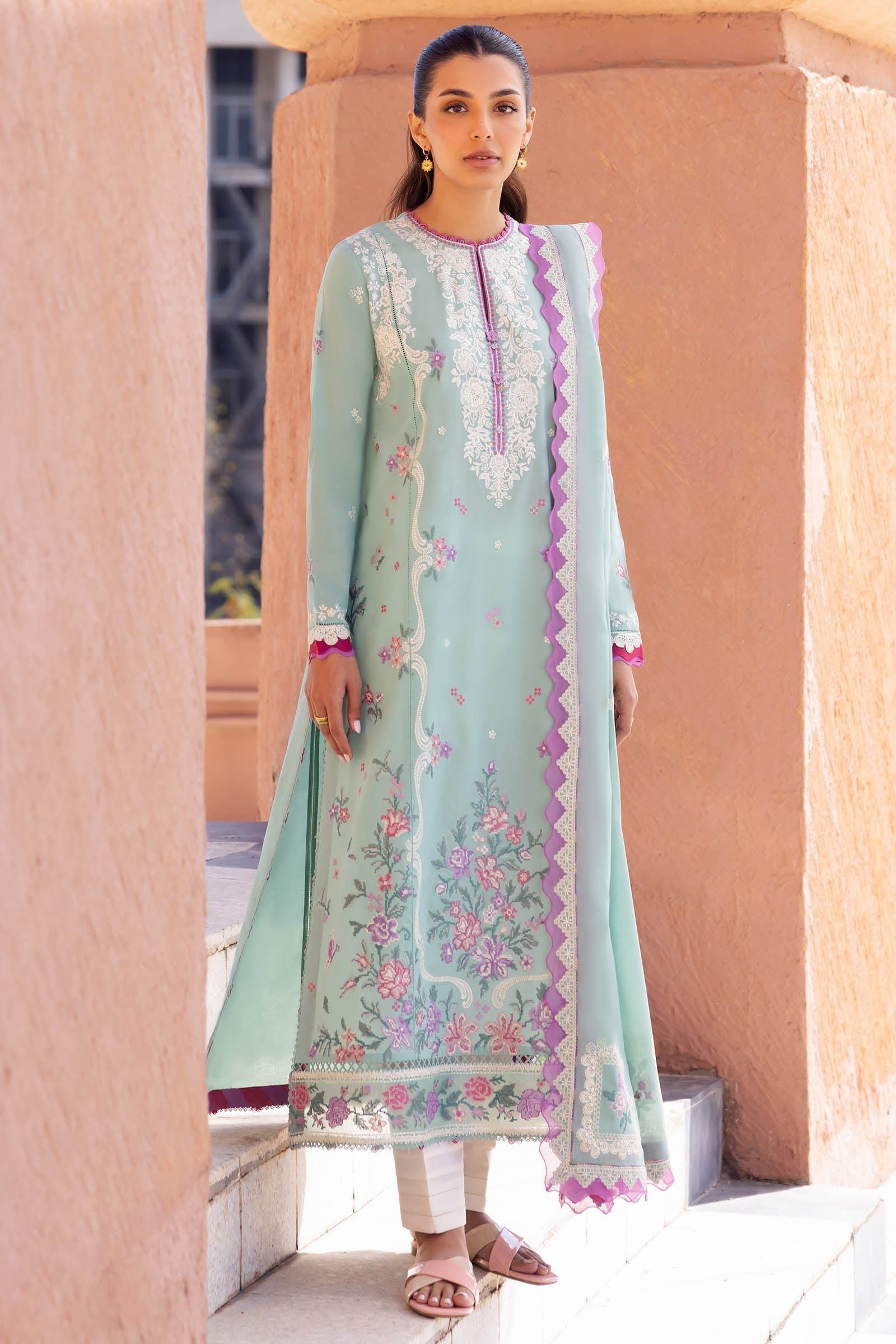 Zaha | Lawn 24 | LARMINA (ZL24-02 A) by Designer Zaha - House of Maryam - Pakistani Designer Ethnic Wear in {{ shop.shopifyCountryName }}