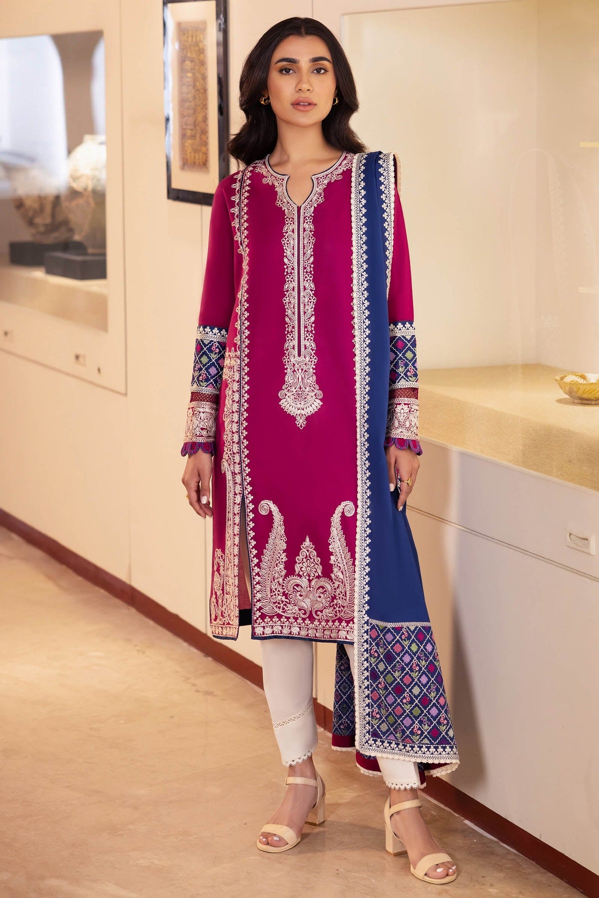 Zaha | Lawn 24 | FERYA (ZL24-06 B) -  Zaha Luxury - Original Designer Dress - House of Maryam