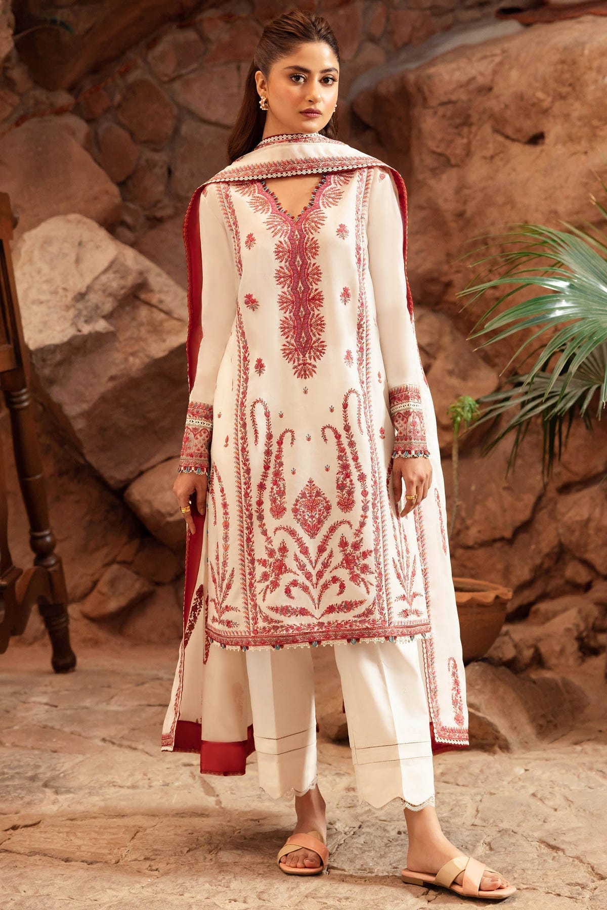 Zaha | Lawn 24 | ELANIA (ZL24-09 A) -  Zaha Luxury - Original Designer Dress - House of Maryam