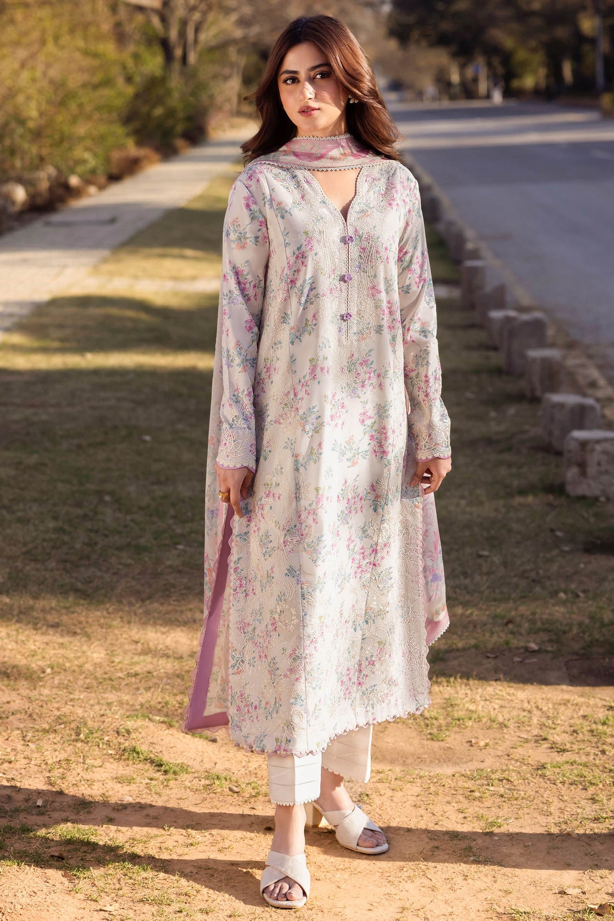 Zaha | Lawn 24 | AYSEL (ZL24-03 A) -  Zaha Luxury - Original Designer Dress - House of Maryam