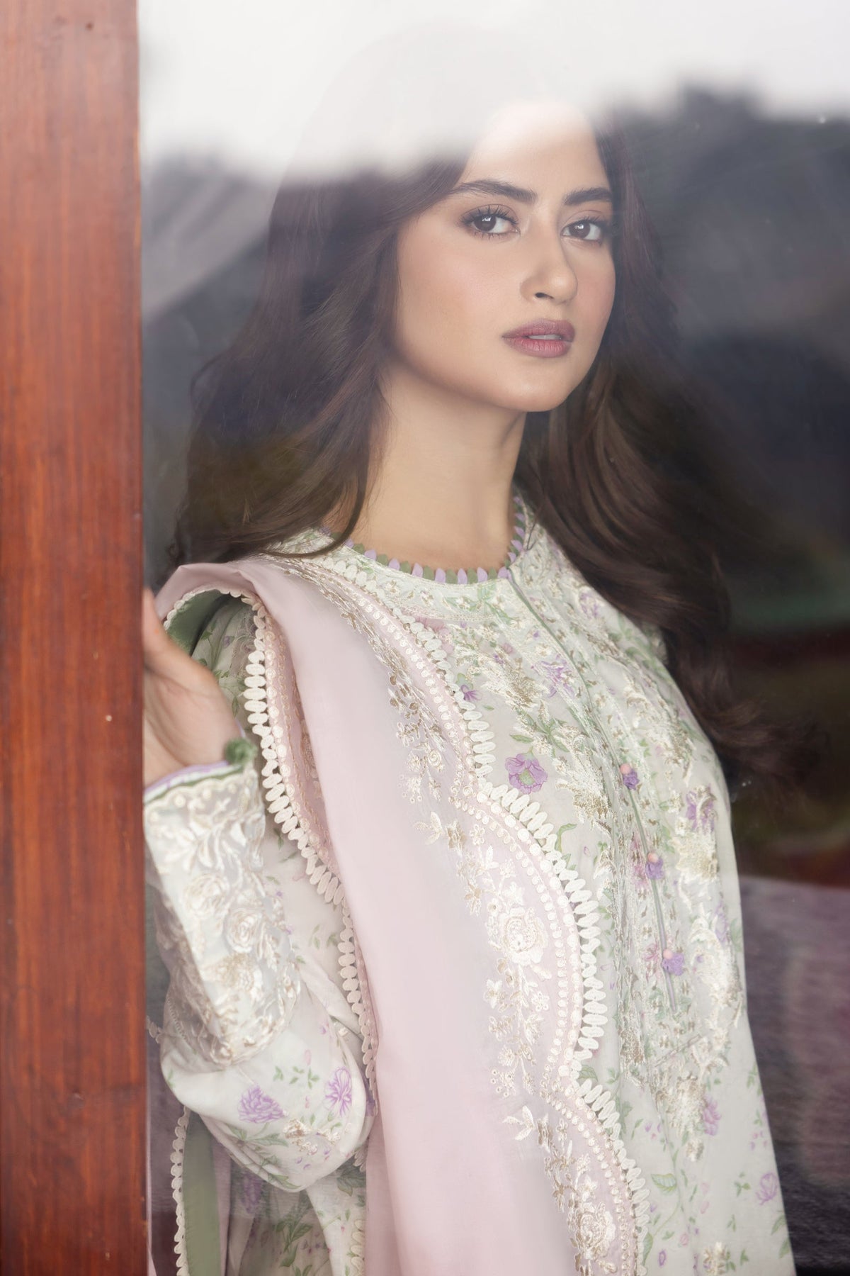 Zaha | Lawn 24 | LEYLA (ZL24-12 B) -  Zaha Luxury - Original Designer Dress - House of Maryam