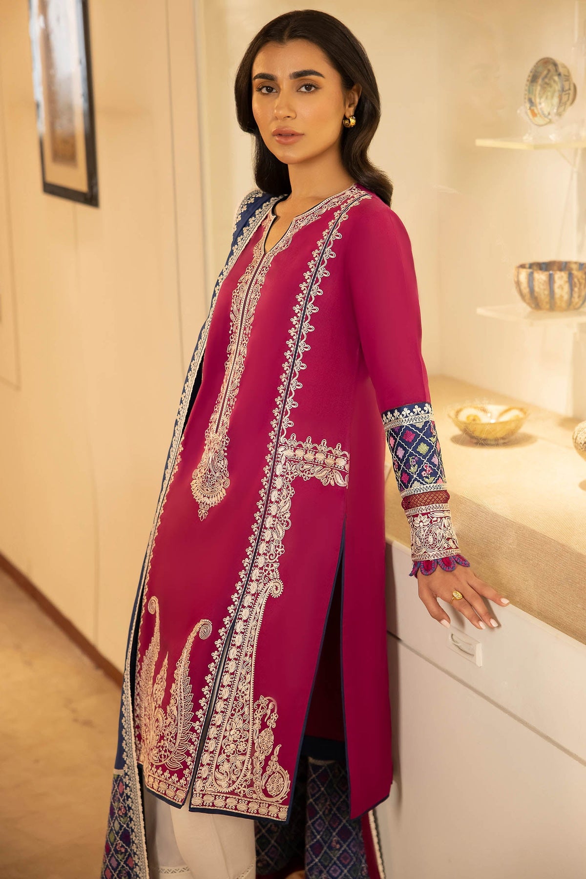 Zaha | Lawn 24 | FERYA (ZL24-06 B) -  Zaha Luxury - Original Designer Dress - House of Maryam