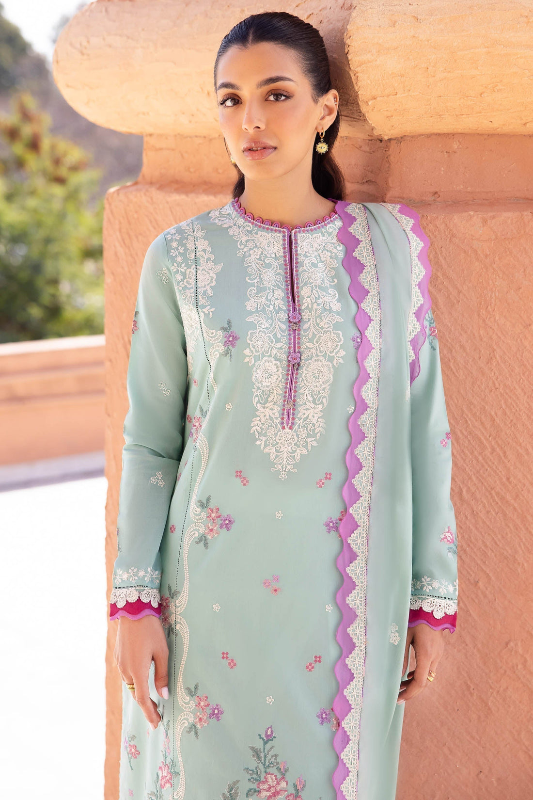 Zaha | Lawn 24 | LARMINA (ZL24-02 A) by Designer Zaha - House of Maryam - Pakistani Designer Ethnic Wear in {{ shop.shopifyCountryName }}