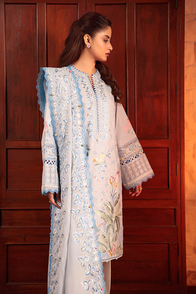 Zaha | Lawn 24 | ELA (ZL24-01 B) -  Zaha Luxury - Original Designer Dress - House of Maryam