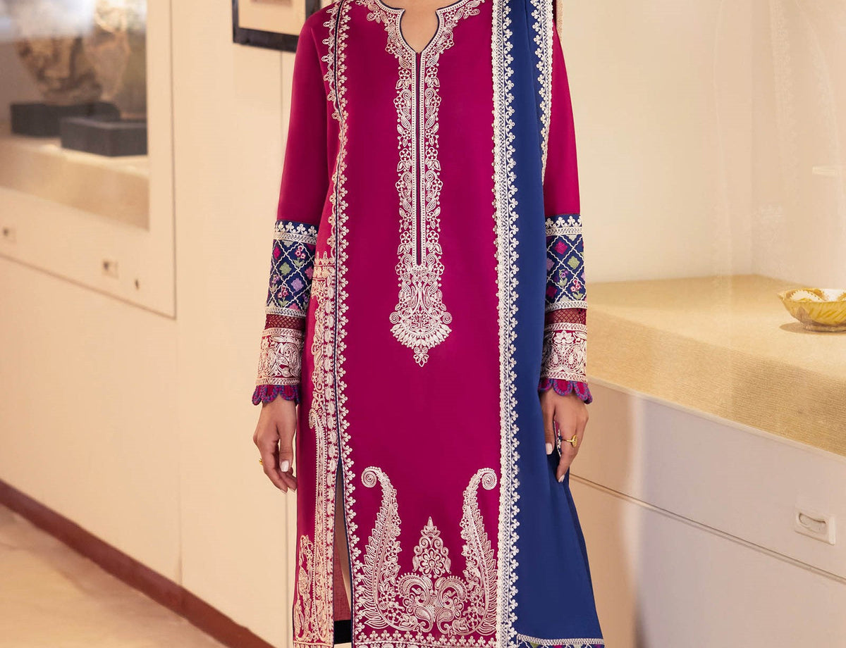 Zaha | Lawn 24 | FERYA (ZL24-06 B) -  Zaha Luxury - Original Designer Dress - House of Maryam