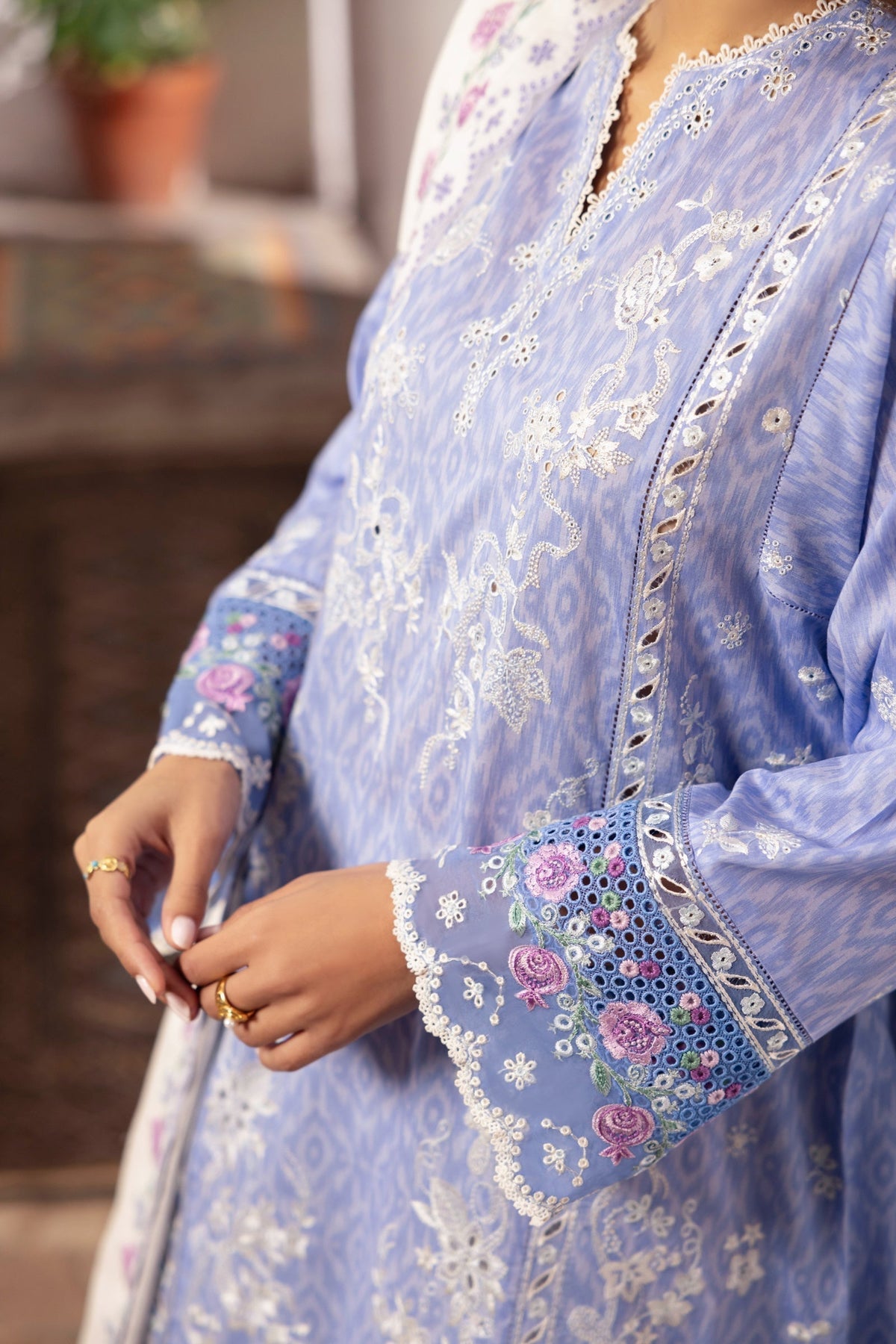 Zaha | Lawn 24 | NARINA (ZL24-15 B) -  Zaha Luxury - Original Designer Dress - House of Maryam