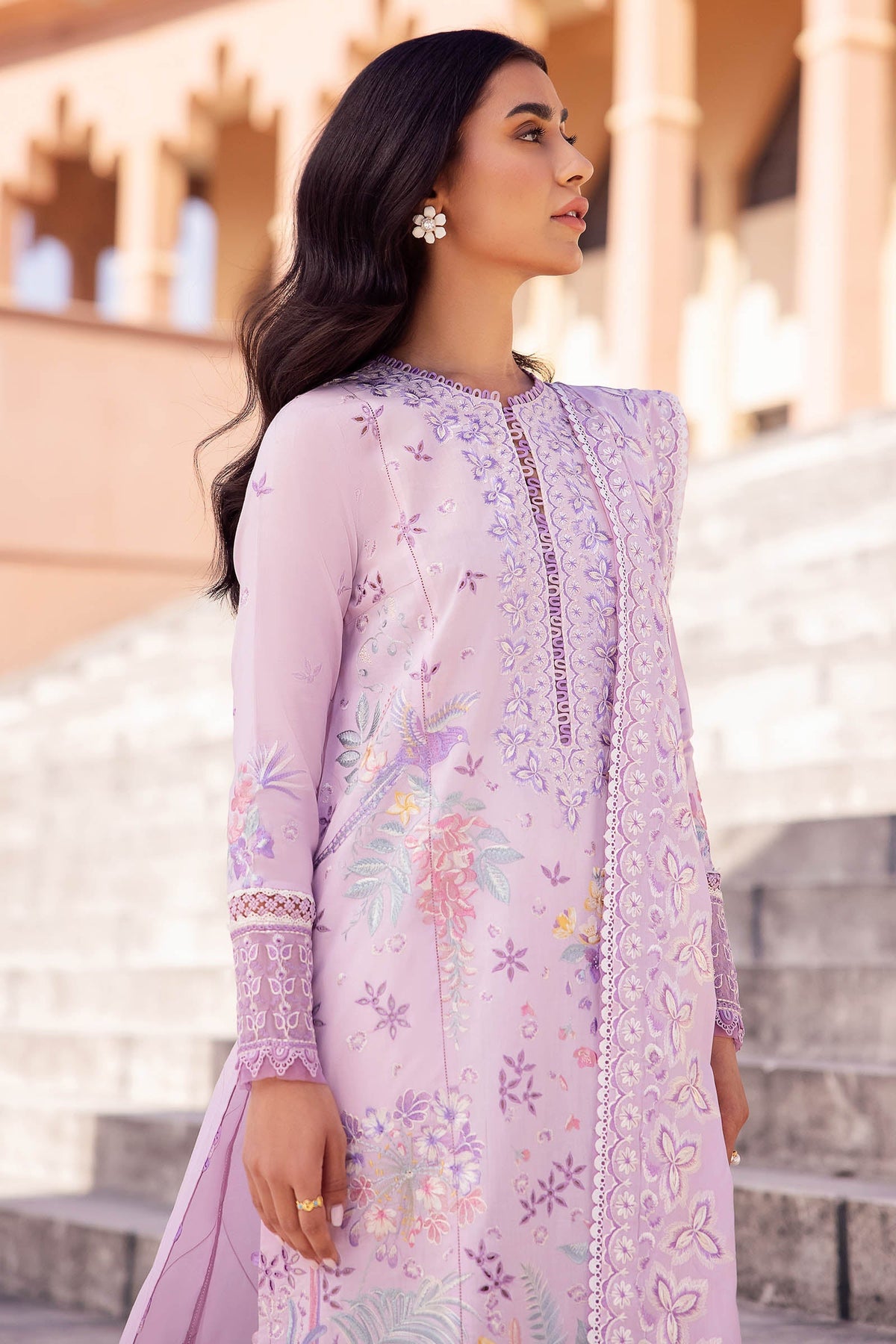 Zaha | Lawn 24 | ELA (ZL24-01 A) -  Zaha Luxury - Original Designer Dress - House of Maryam