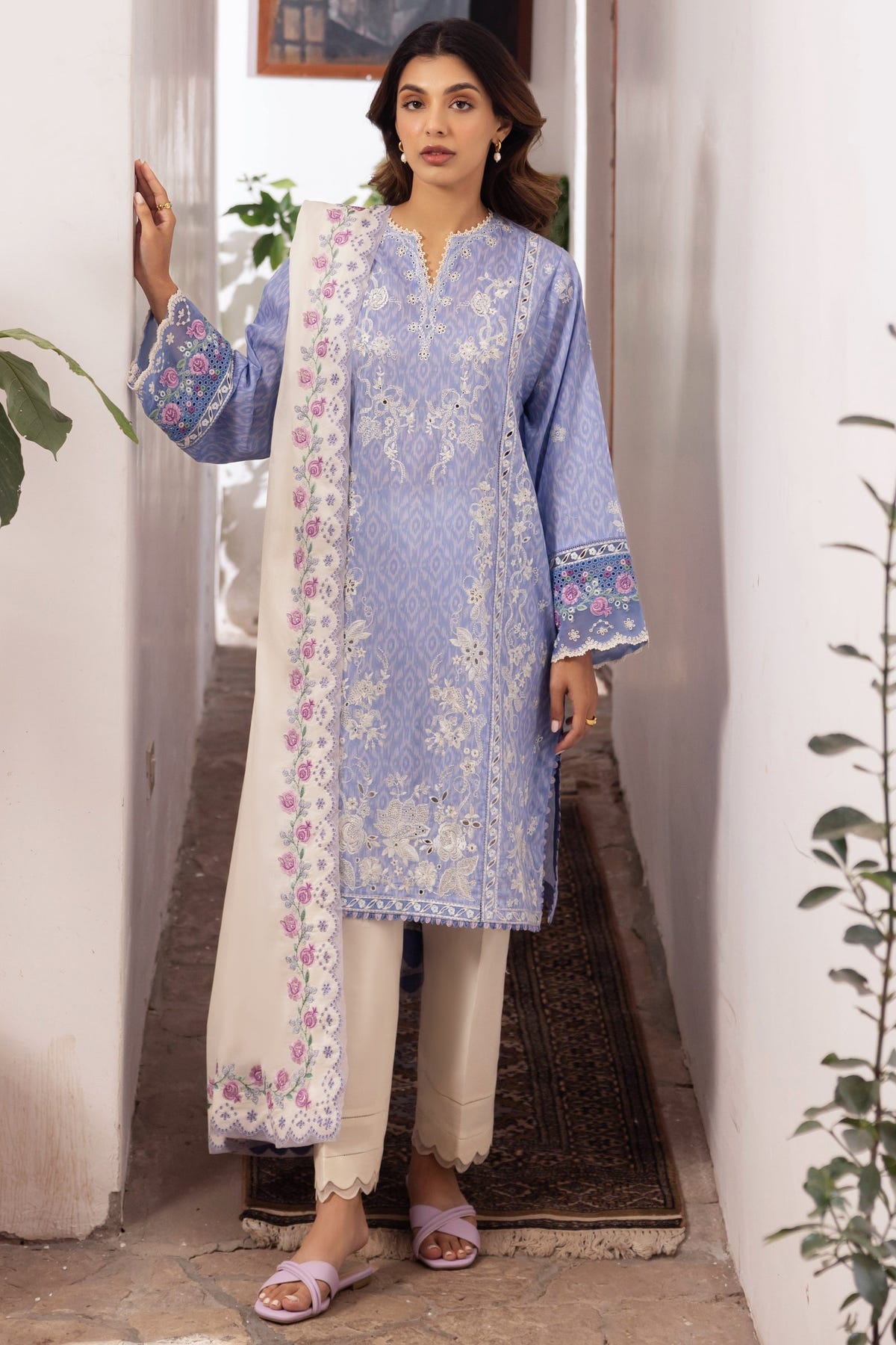Zaha | Lawn 24 | NARINA (ZL24-15 B) -  Zaha Luxury - Original Designer Dress - House of Maryam
