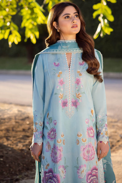 Zaha | Lawn 24 | GIZEM (ZL24-14 B) -  zaha Luxury - Original Designer Dress - House of Maryam