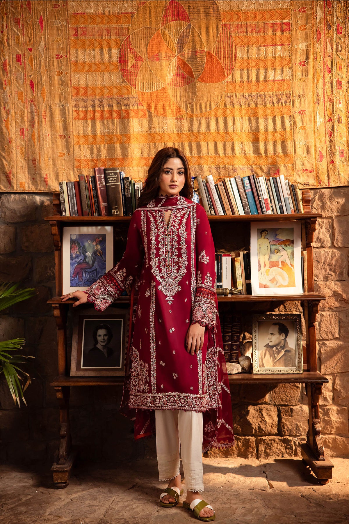 Zaha | Lawn 24 | ZENEL (ZL24-07 B) -  Zaha Luxury - Original Designer Dress - House of Maryam